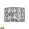 Elk Lighting Tessa 1 Light Vanity In Polished Chrome With Clear Crystal In Chrome