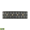 Elk Lighting Serai 4 Light Vanity In Oil Rubbed Bronze With Clear Glass In Bronze