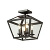 Elk Lighting Alanna Collection 2 Light Flush Mount In Oil Rubbed Bronze In Bronze