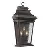 Elk Lighting Forged Provincial Collection 3 Light Outdoor Sconce In Charcoal In Charcoal
