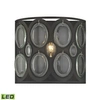 Elk Lighting Serai 1 Light Vanity In Oil Rubbed Bronze With Clear Glass In Bronze