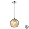 Elk Lighting Watersphere 1 Light Pendant In Polished Chrome In Chrome