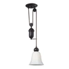 Elk Lighting Farmhouse 1-light Adjustable Pendant In Oiled Bronze In Bronze