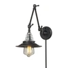 Elk Lighting 1 Light Swingarm Sconce In Oiled Bronze In Bronze