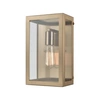 Elk Lighting Parameters 1 Light Sconce In Satin Brass With Clear Glass In Black