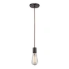 Elk Lighting Menlow Park 1-light Pendant In Oiled Bronze In Bronze