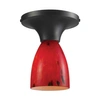 Elk Lighting Celina 1-light Semi-flush In Dark Rust In Rust