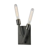 Elk Lighting Freeform 2 Light Wall Sconce In Aged Black Nickel In Charcoal