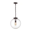 Elk Lighting Gramercy 1 Light Pendant In Oil Rubbed Bronze In Bronze