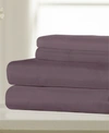 Ella Jayne Super Soft Triple Brushed Microfiber 4-piece Sheet Set - Full Bedding In Eggplant