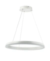 Jonathan Y Baxter Integrated Led Metal Hoop Pendant In White