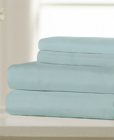 Ella Jayne Super Soft Triple Brushed Microfiber 4-piece Sheet Set - King Bedding In Aqua