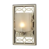 Shop Elk Lighting Santa Monica Collection 1 Light Bath In Aged Silver