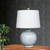 Fangio Lighting 's 6254blu 24" Weathered Round Resin Table Lamp In Multi