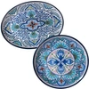 Certified International Radiance Teal Melamine 2-pc. Platter Set