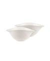 Villeroy & Boch Vapiano Set Of 2 Salad Bowls In White