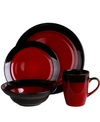 ELAMA 'S TANIZIA 16 PIECE HIGH GLOSS DINNERWARE SET