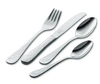 J.a. Henckels Zwilling  Twin Kids Grimms Fairytales 18/10 4-piece Place Setting In Silver