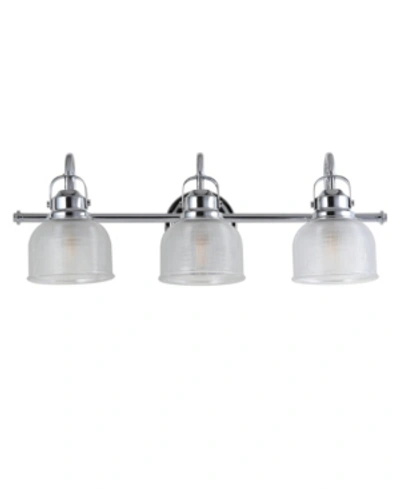 Jonathan Y Designs 3-light Virginia Chrome Vanity Light In Silver
