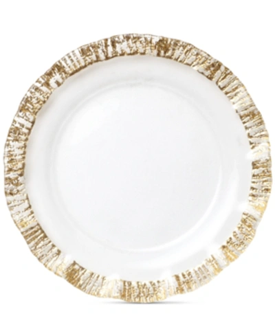 Vietri Rufolo Glass Gold Collection Service Plate/charger