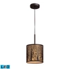 Elk Lighting Woodland Sunrise 1-light Pendant In Aged Bronze In Bronze