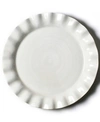 Coton Colors By Laura Johnson Signature White Ruffle Round Platter In White