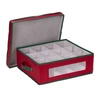 Household Essentials Holiday China Cup Storage Box In Red