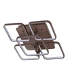 Jonathan Y Sebastian Integrated Led Metal Flush Mount Ceiling Light In Brown