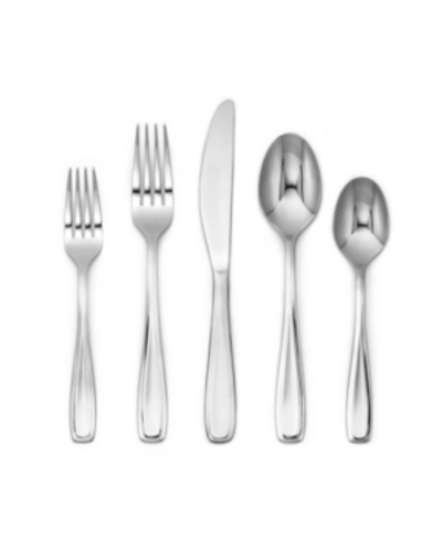 Cambridge Waylen Mirror 40-piece Flatware With Rustic Buffet, Service For 8 In Silver