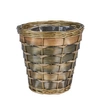HOUSEHOLD ESSENTIALS SMALL HAVEN WILLOW AND POPLAR WASTE BASKET