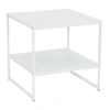 HOUSEHOLD ESSENTIALS 2-TIER SQUARE SIDE TABLE