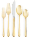 CAMBRIDGE SAMANTHA GOLD MIRROR 20-PIECE FLATWARE SET, SERVICE FOR 4