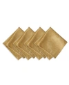 Elrene Barcelona Napkins, Set Of 4 In Gold