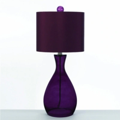 Aflighting Af Lighting Mercer Hand-blown Glass Table Lamp In Purple