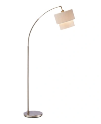 Adesso Gala Arc Lamp In Brushed Steel