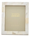 TWO'S COMPANY PEARLY WHITE PHOTO FRAME