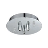 Elk Lighting Pendant Options 3 Light Small Round Canopy In Polished Chrome In Chrome