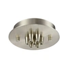 ELK LIGHTING PENDANT OPTIONS 7 LIGHT SMALL ROUND CANOPY IN SATIN NICKEL
