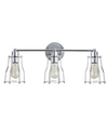Jonathan Y Evelyn 3-light Metal Vanity Light In Silver