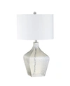 Jonathan Y Jane Glass Led Table Lamp In Clchrome