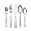 CAMBRIDGE MENA FROST 40-PIECE FLATWARE WITH CHROME BUFFET, SERVICE FOR 8