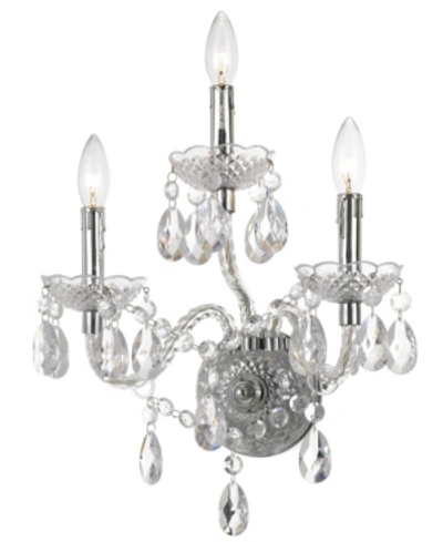 Aflighting Af Lighting Naples 3-light Wall Sconce In Chrome