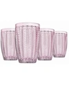 GODINGER CARSON MODERN VINTAGE HIGHBALL GLASSES, SET OF FOUR