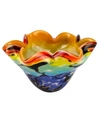 Badash Crystal Allura Bowl In Multi