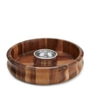 Nambe Nambé Nara Chip & Dip Server In Brown