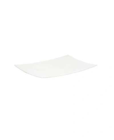 Red Vanilla Extreme 15.25" X 10.5" Rectangular Platter In White