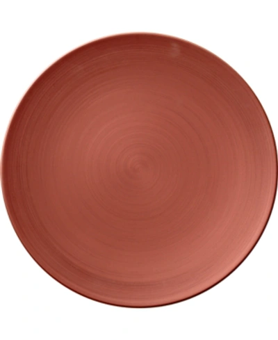 Villeroy & Boch Manufacture Glow Porcelain Gourmet Coupe Plate 32cm In Copper