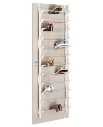 Whitmor Over The Door 36-pair Shoe Rack In White