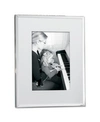 Lawrence Frames Silver Plated Matted Picture Frame In Silver