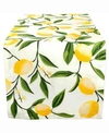 DESIGN IMPORTS LEMON BLISS PRINT TABLE RUNNER 14" X 108"